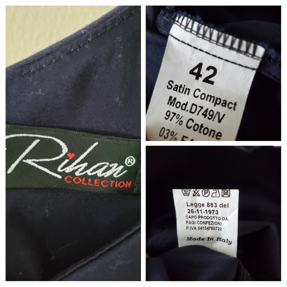 Navy Blue  Pleated Uniform Dress Sz M - Picture 12 of 12